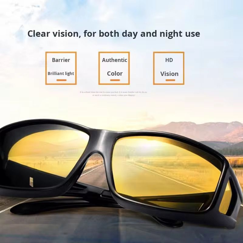 Lunettes HD Vision Anti-Éblouissement pour Conduite de Nuit et Soleil