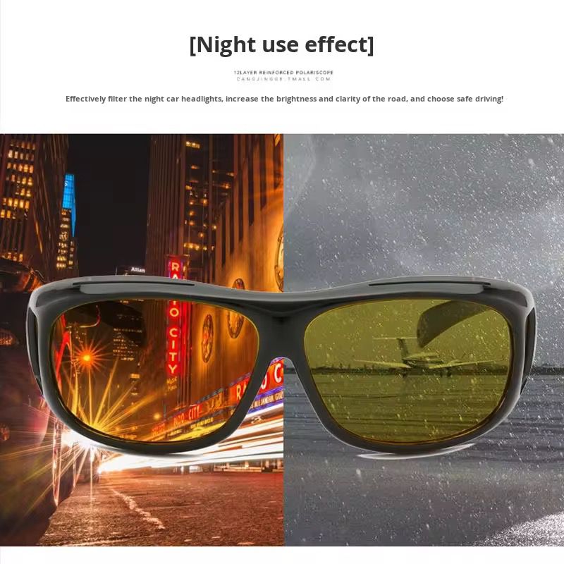 Lunettes HD Vision Anti-Éblouissement pour Conduite de Nuit et Soleil